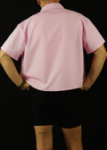 STRIPED BUTTON UP (PINK)