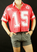 FOOTBALL CROP BUTTON UP