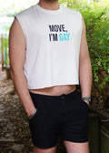 IM GAY CROP TANK (WHITE)