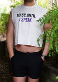 MASC CROP TANK (WHITE)