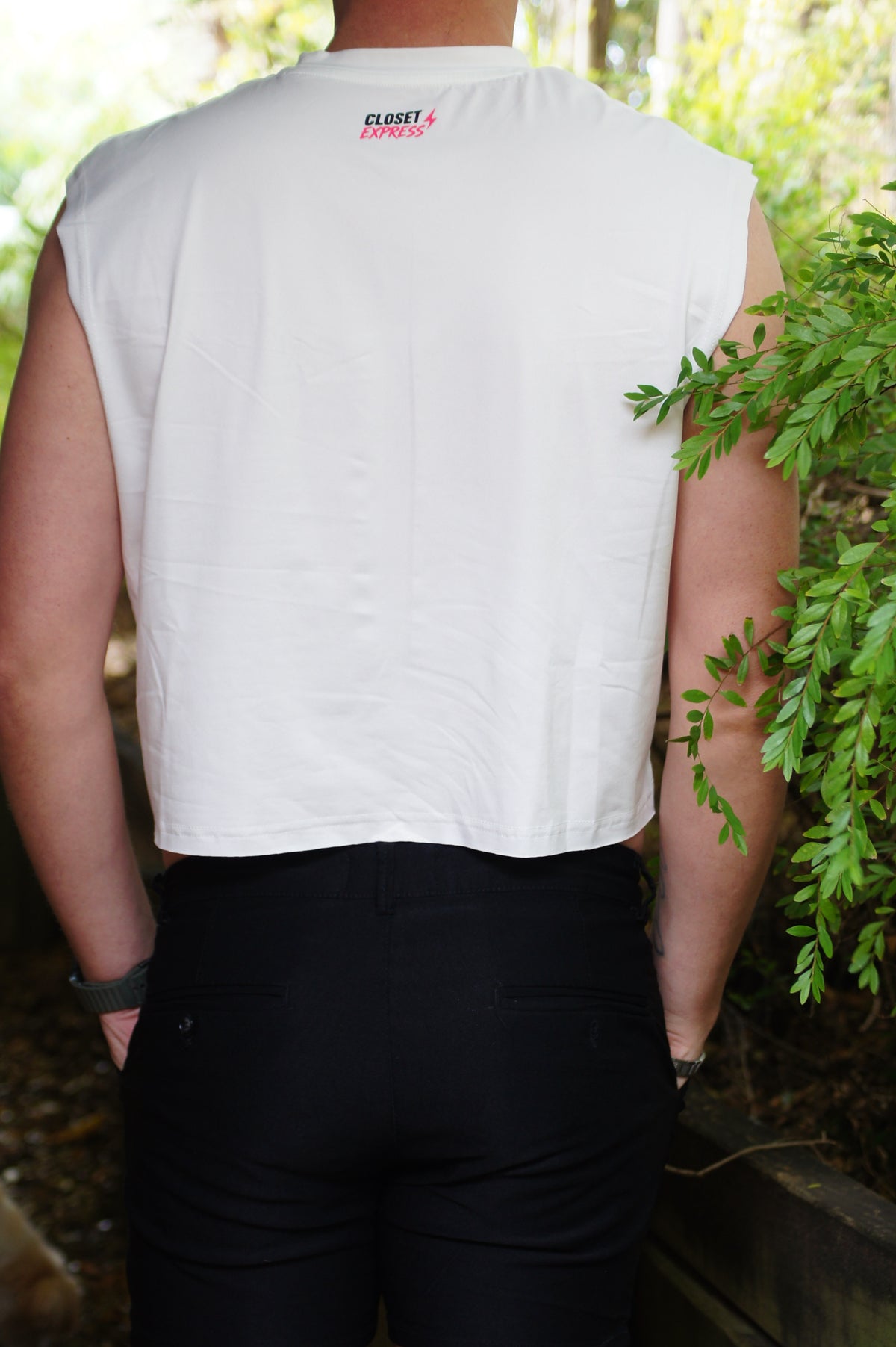 IM GAY CROP TANK (WHITE)