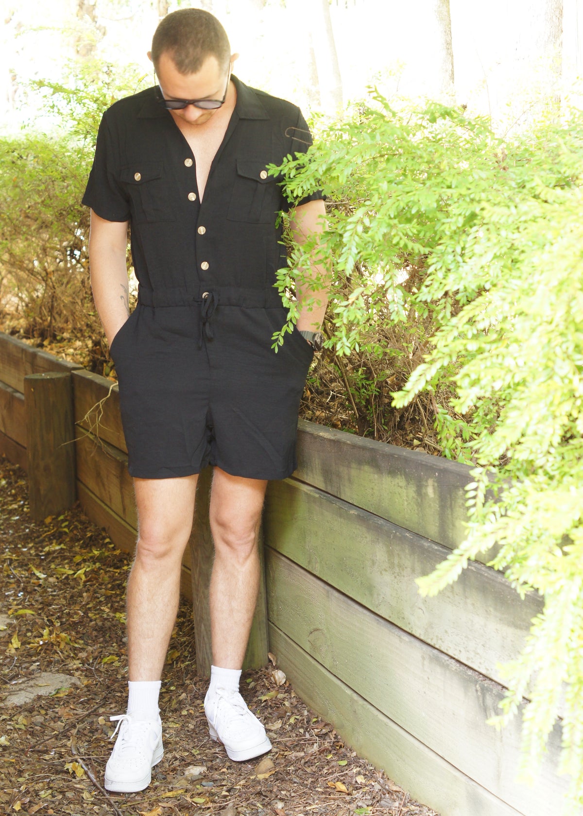 BUTTON UP ROMPER