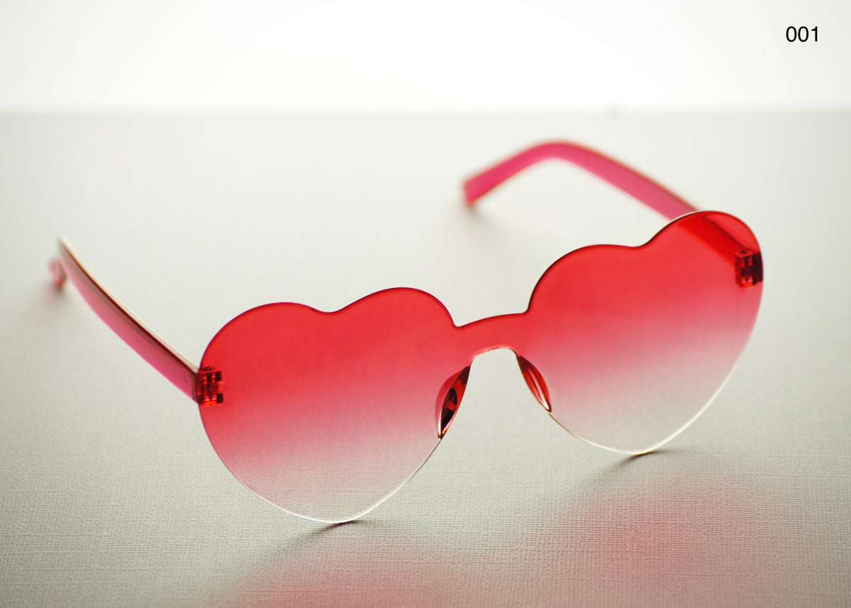 HEART SHAPE GLASSES (MULTIPLE COLOURS)