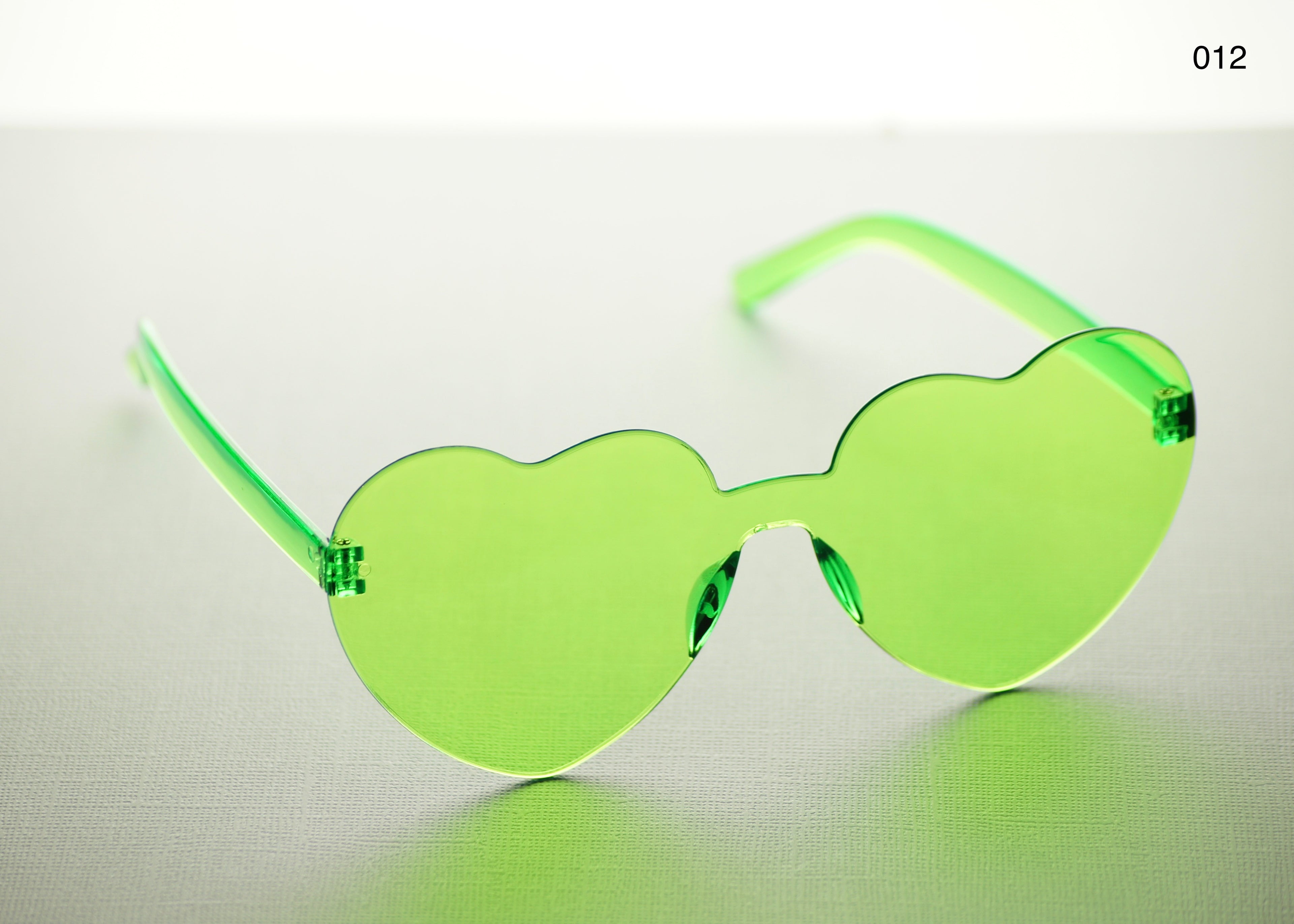 HEART SHAPE GLASSES (MULTIPLE COLOURS)