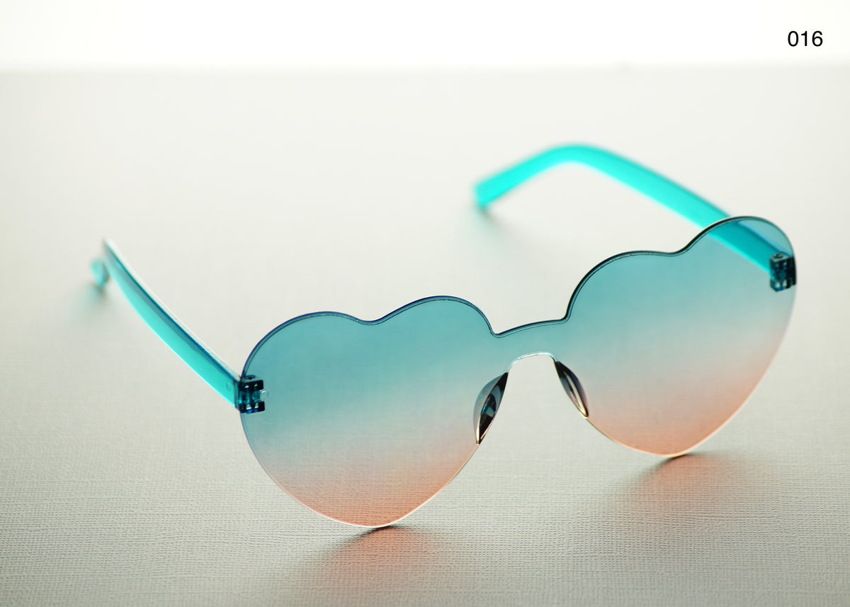 HEART SHAPE GLASSES (MULTIPLE COLOURS)