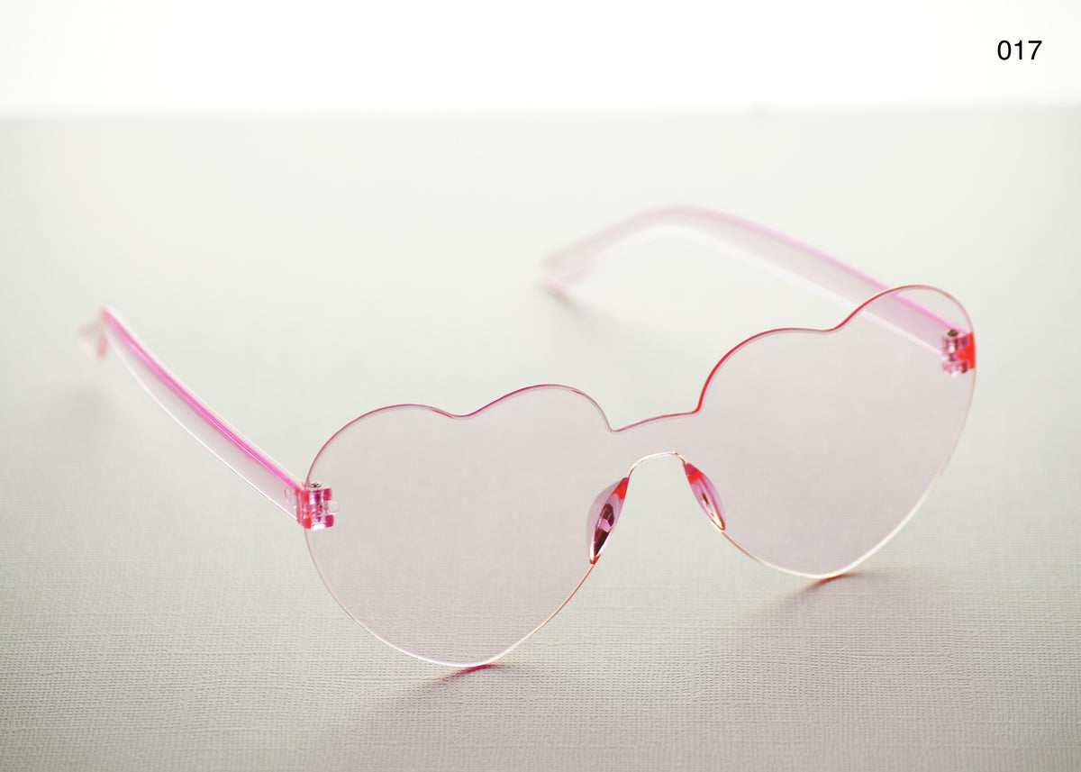 HEART SHAPE GLASSES (MULTIPLE COLOURS)