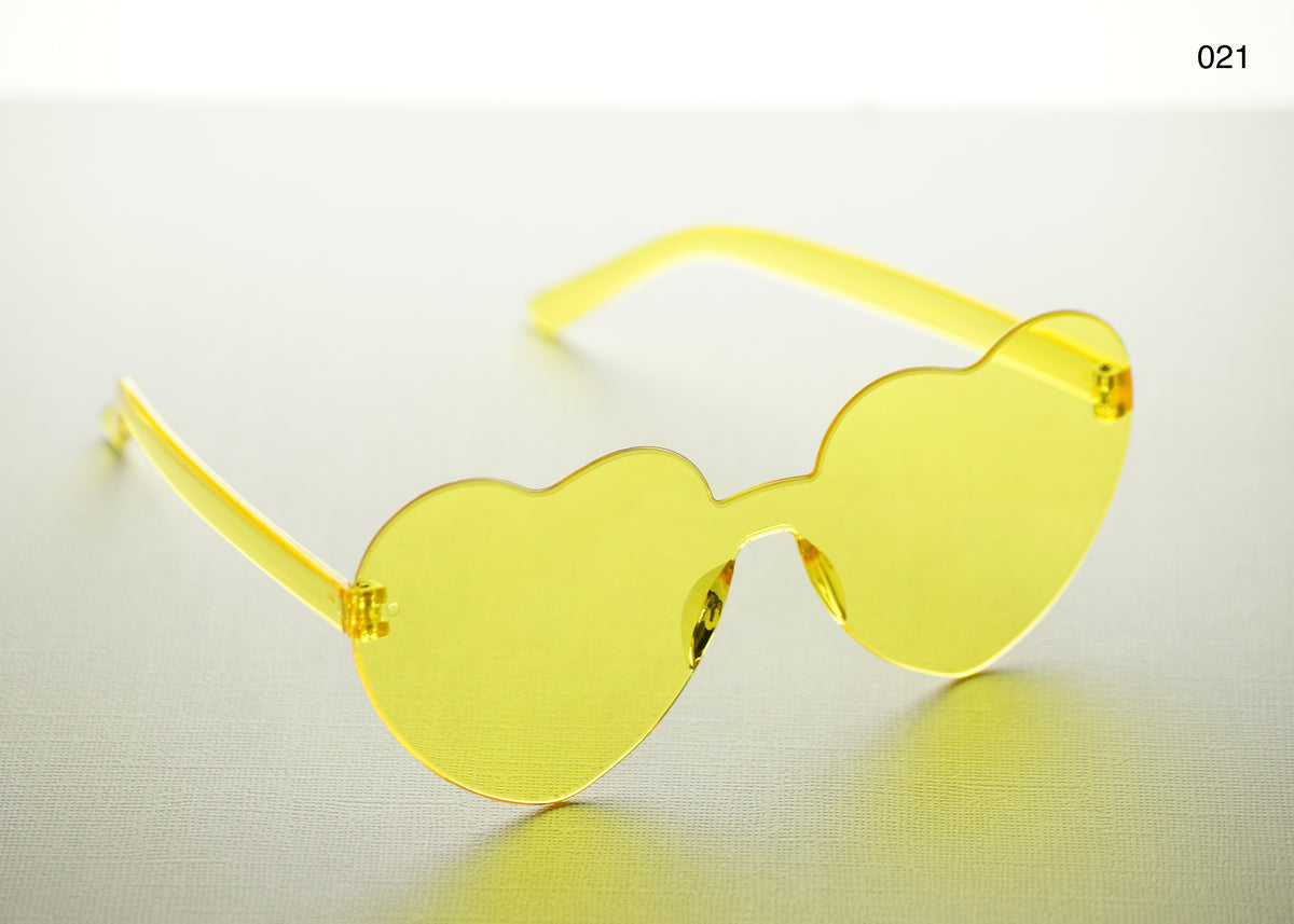 HEART SHAPE GLASSES (MULTIPLE COLOURS)