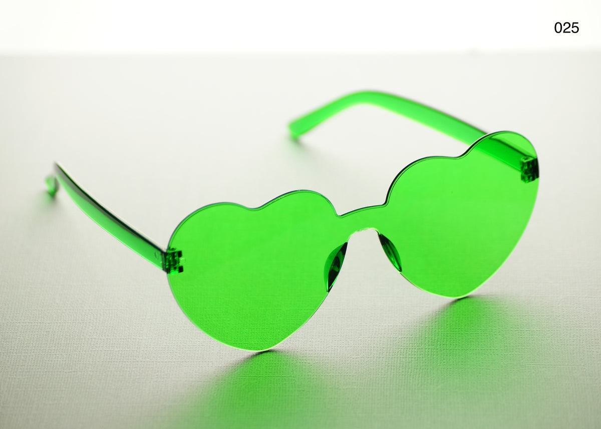 HEART SHAPE GLASSES (MULTIPLE COLOURS)