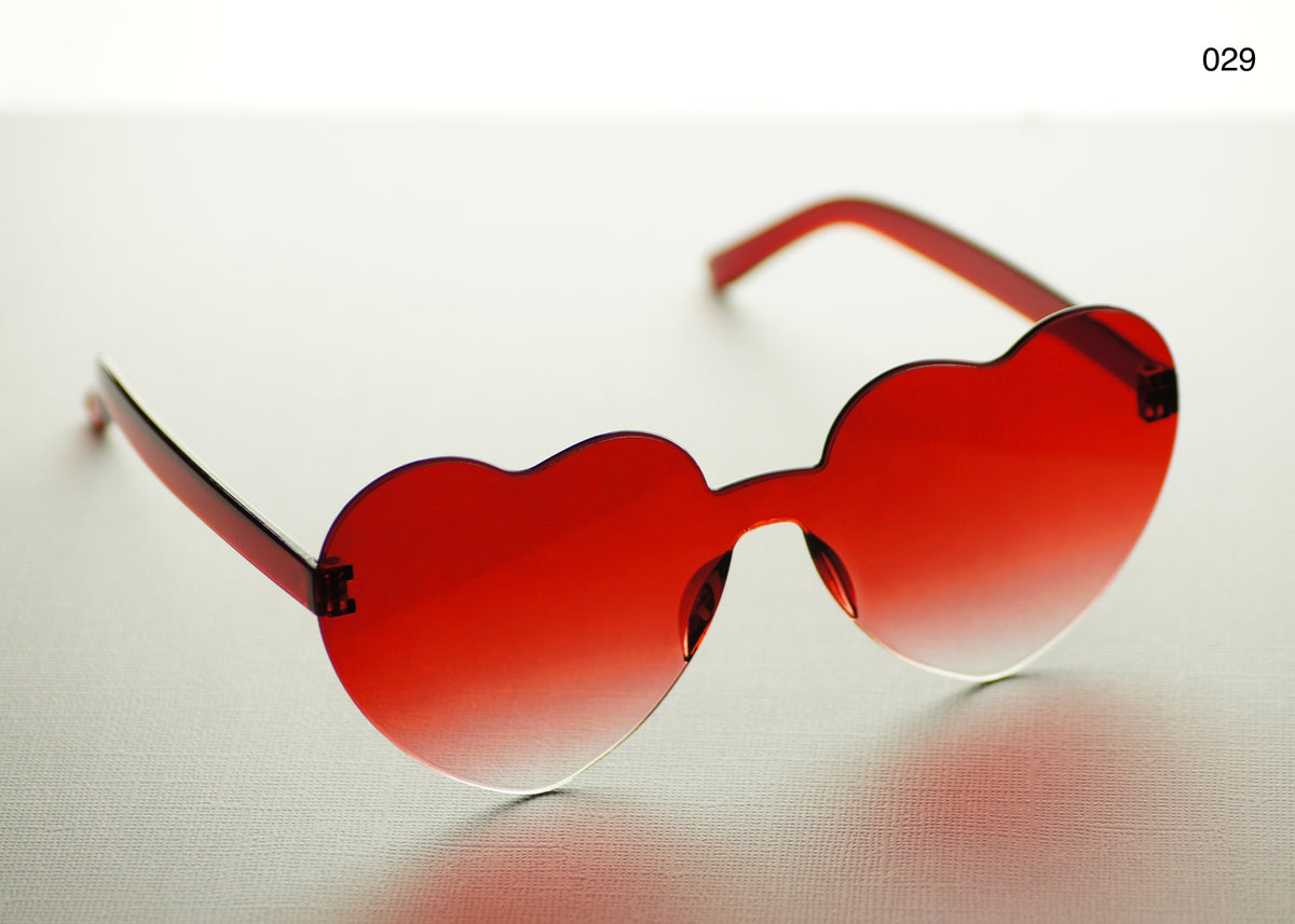 HEART SHAPE GLASSES (MULTIPLE COLOURS)
