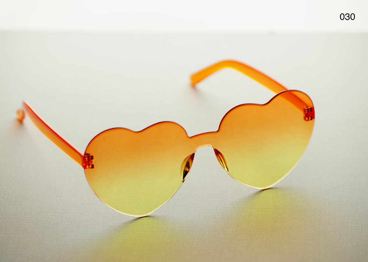 HEART SHAPE GLASSES (MULTIPLE COLOURS)