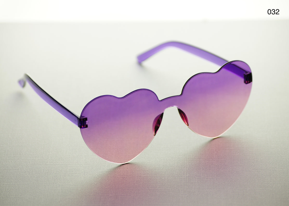 HEART SHAPE GLASSES (MULTIPLE COLOURS)