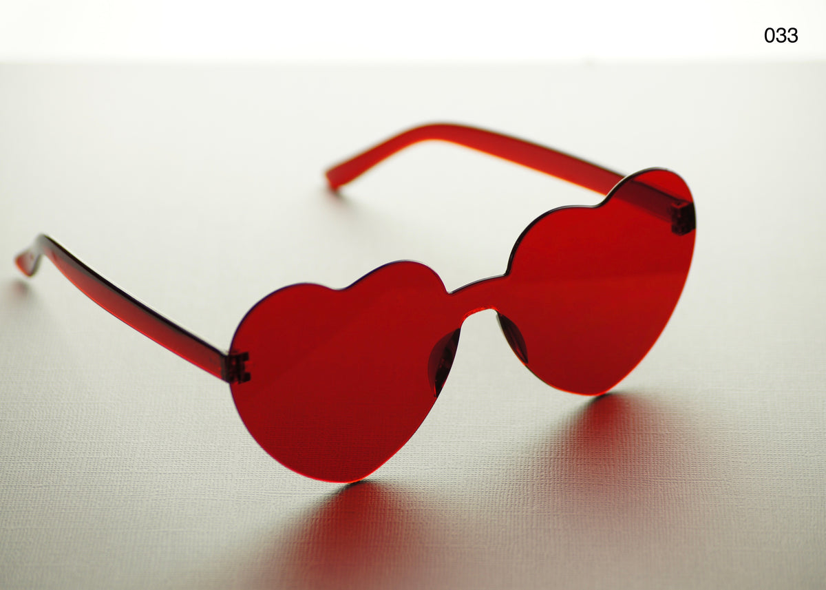 HEART SHAPE GLASSES (MULTIPLE COLOURS)