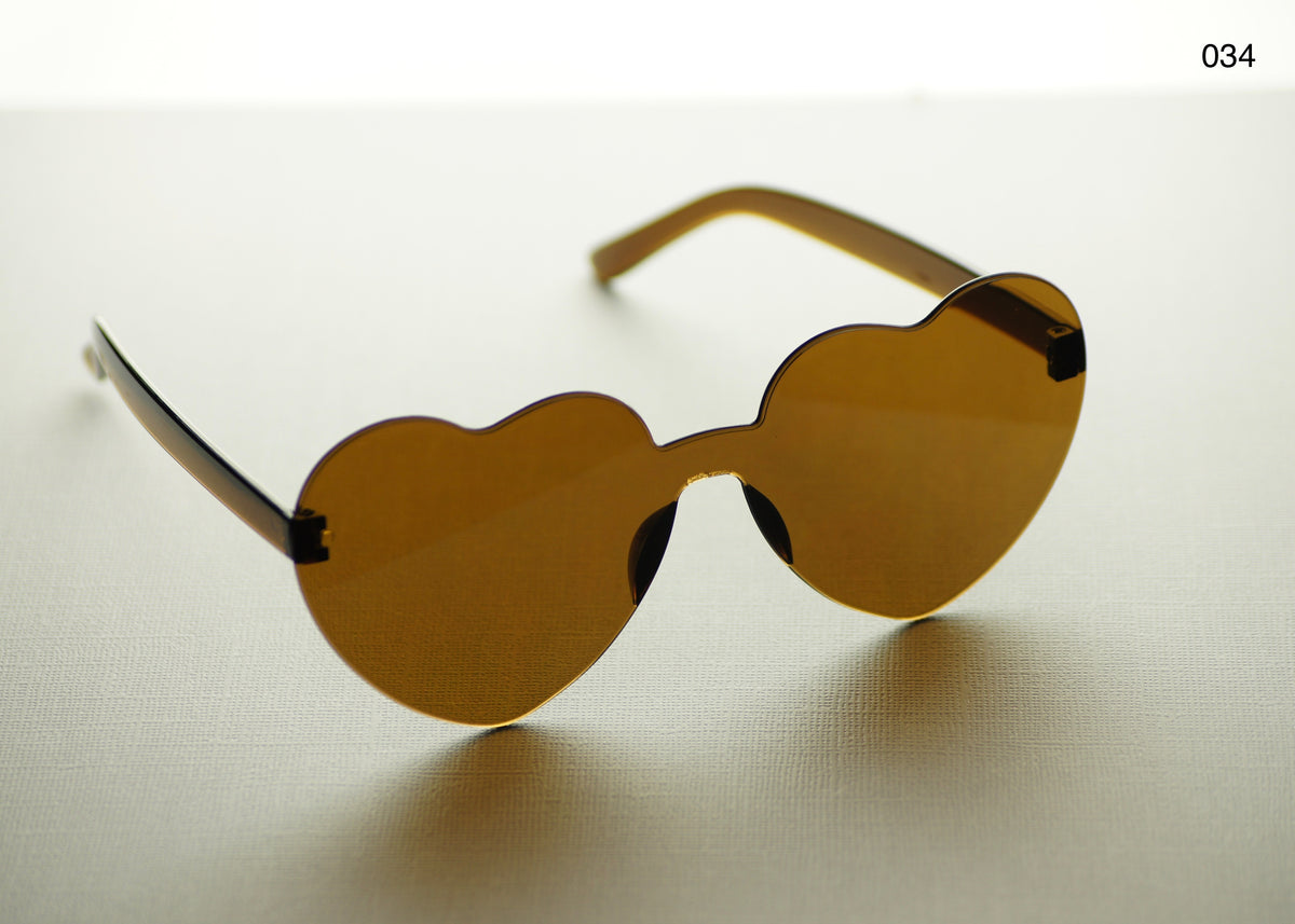 HEART SHAPE GLASSES (MULTIPLE COLOURS)
