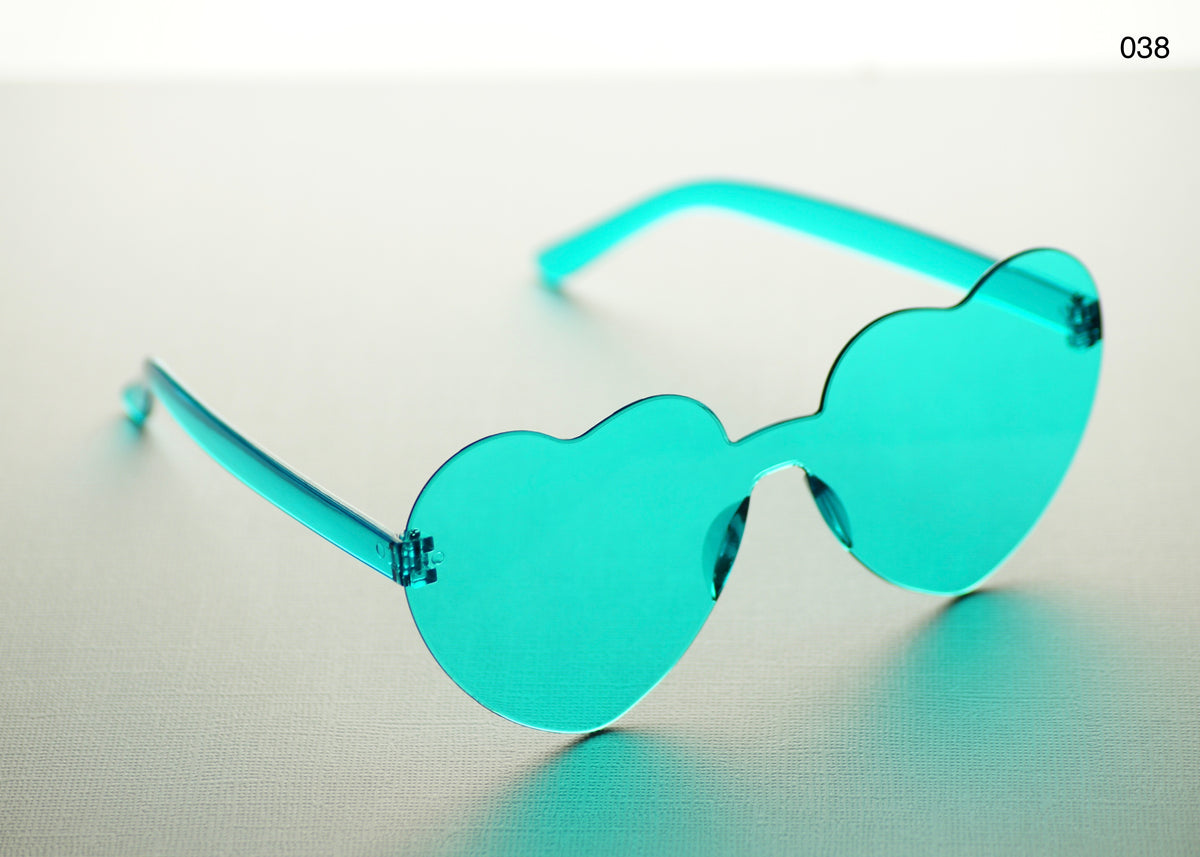 HEART SHAPE GLASSES (MULTIPLE COLOURS)