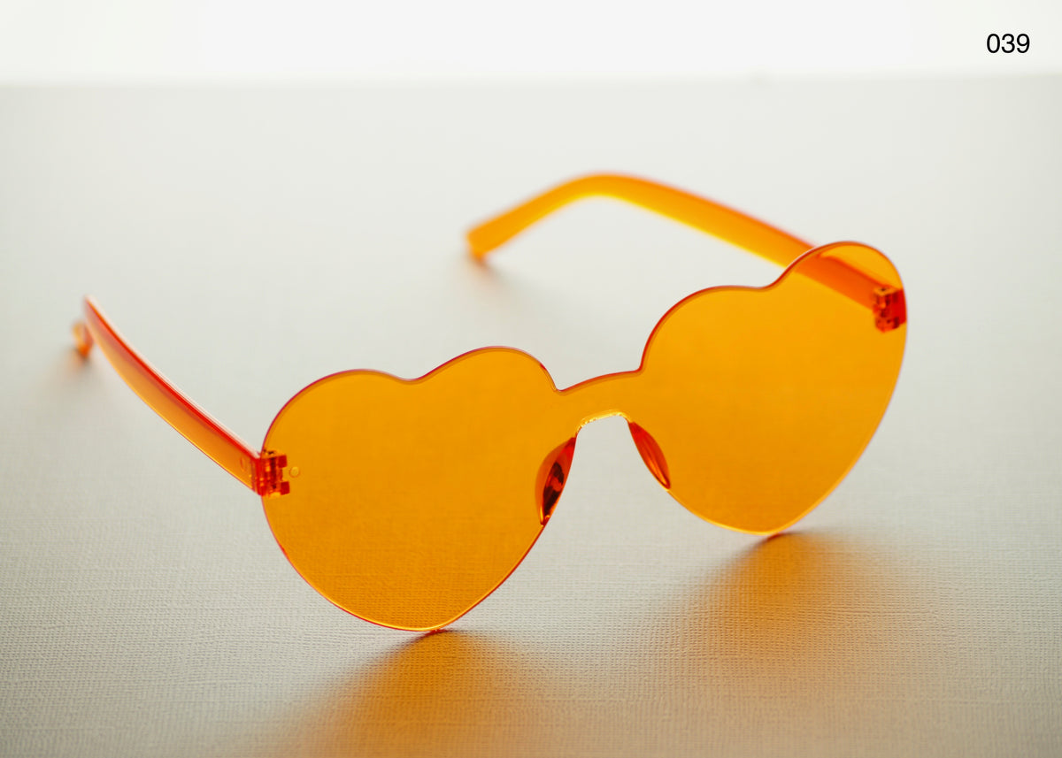 HEART SHAPE GLASSES (MULTIPLE COLOURS)
