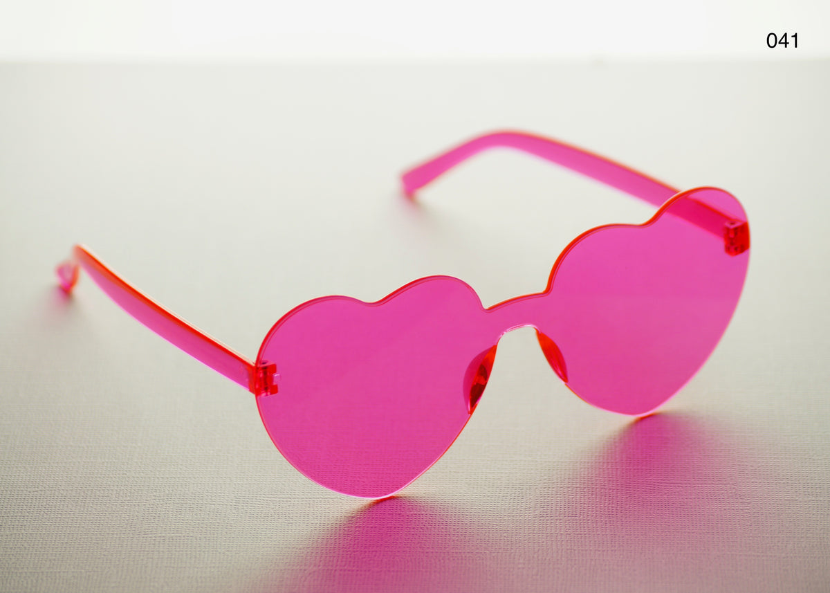HEART SHAPE GLASSES (MULTIPLE COLOURS)