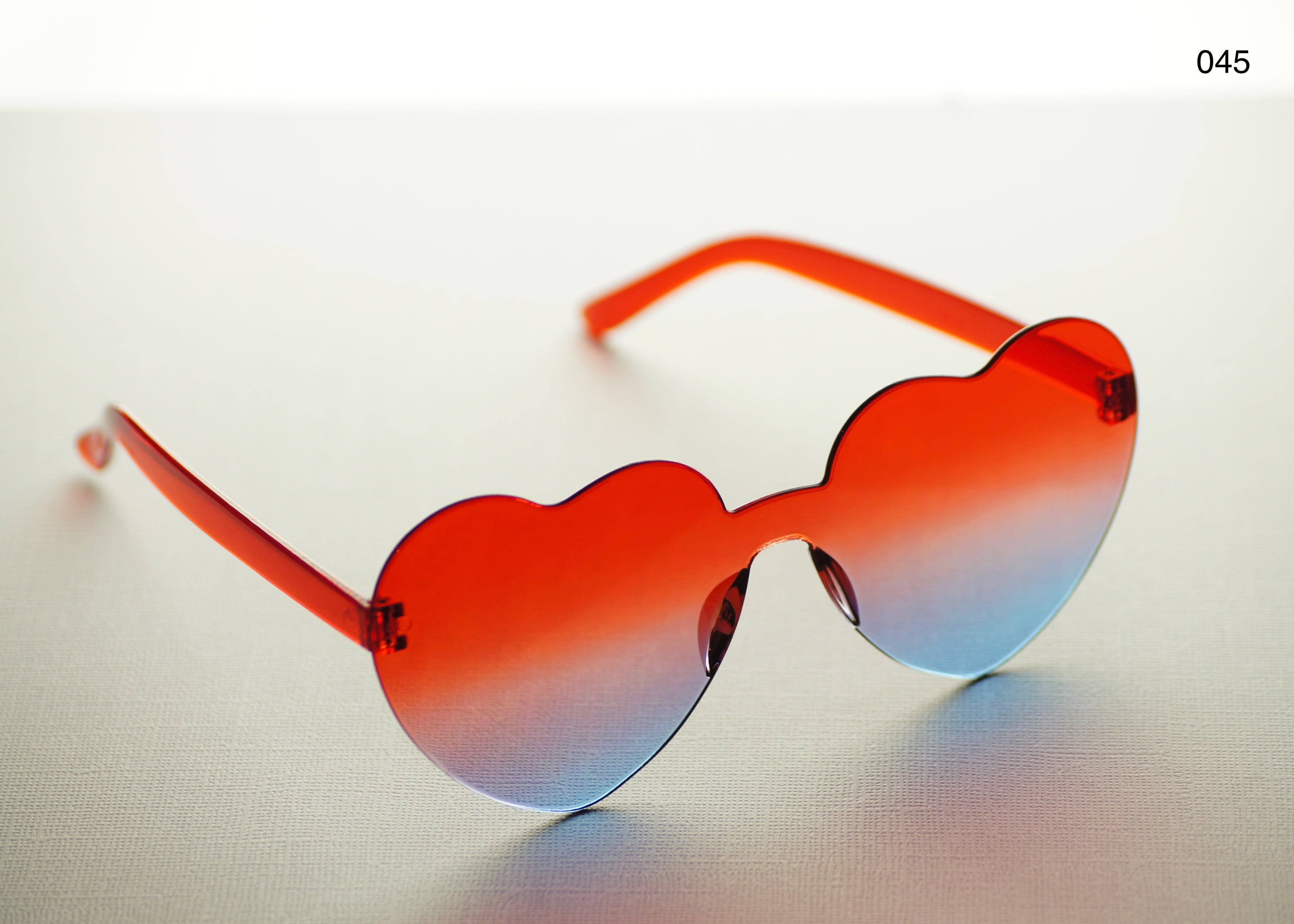 HEART SHAPE GLASSES (MULTIPLE COLOURS)
