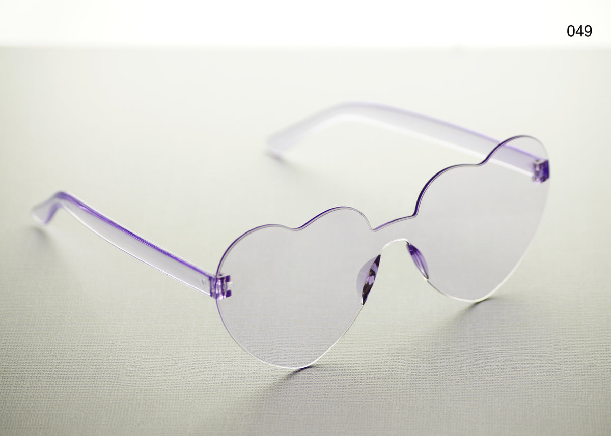 HEART SHAPE GLASSES (MULTIPLE COLOURS)