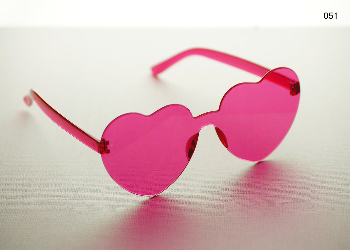 HEART SHAPE GLASSES (MULTIPLE COLOURS)