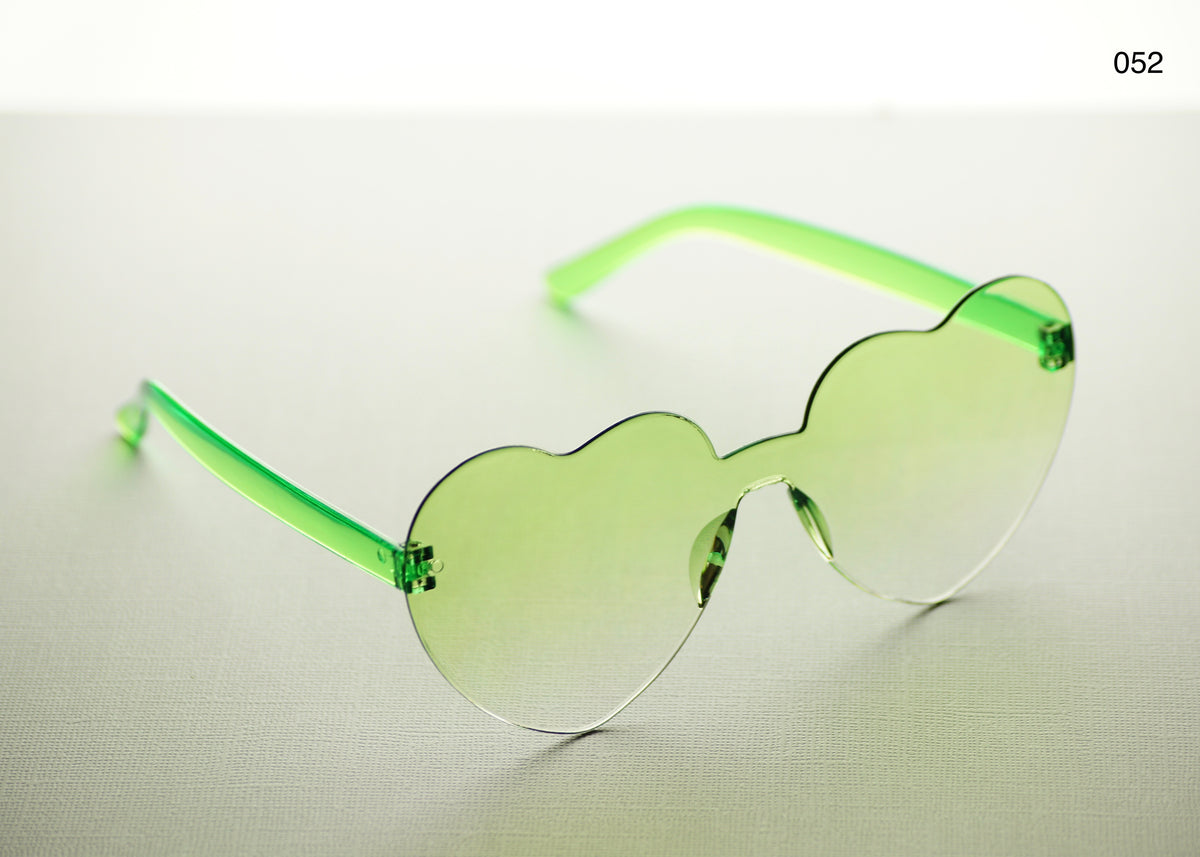 HEART SHAPE GLASSES (MULTIPLE COLOURS)