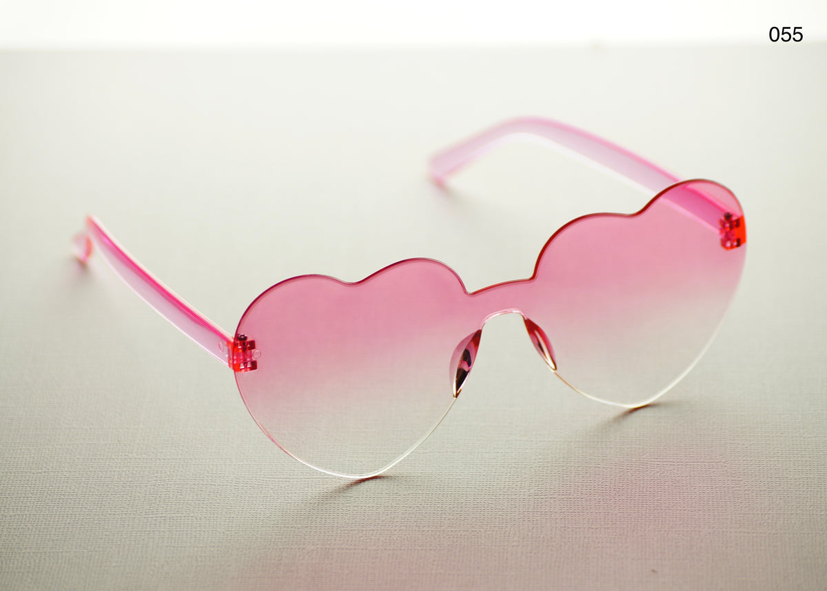 HEART SHAPE GLASSES (MULTIPLE COLOURS)