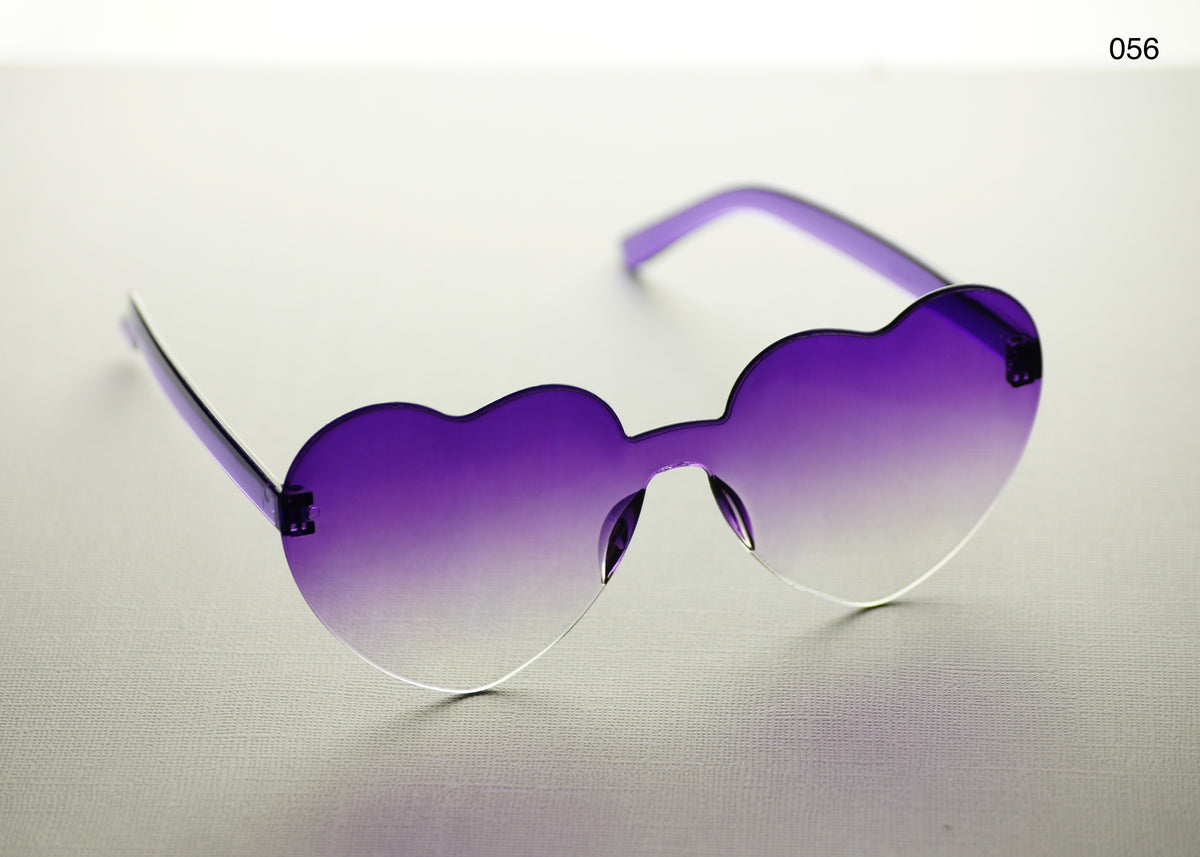 HEART SHAPE GLASSES (MULTIPLE COLOURS)
