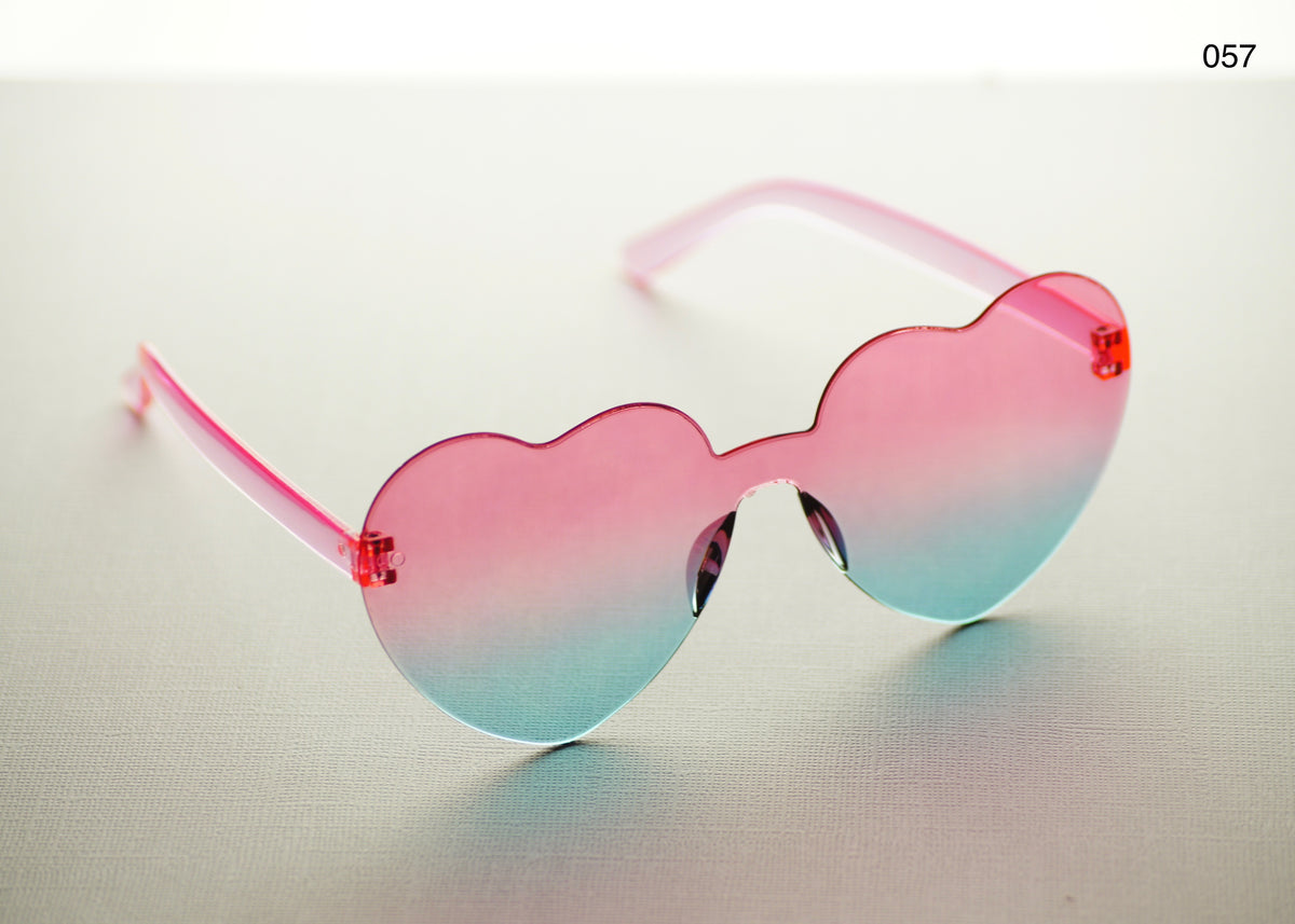 HEART SHAPE GLASSES (MULTIPLE COLOURS)