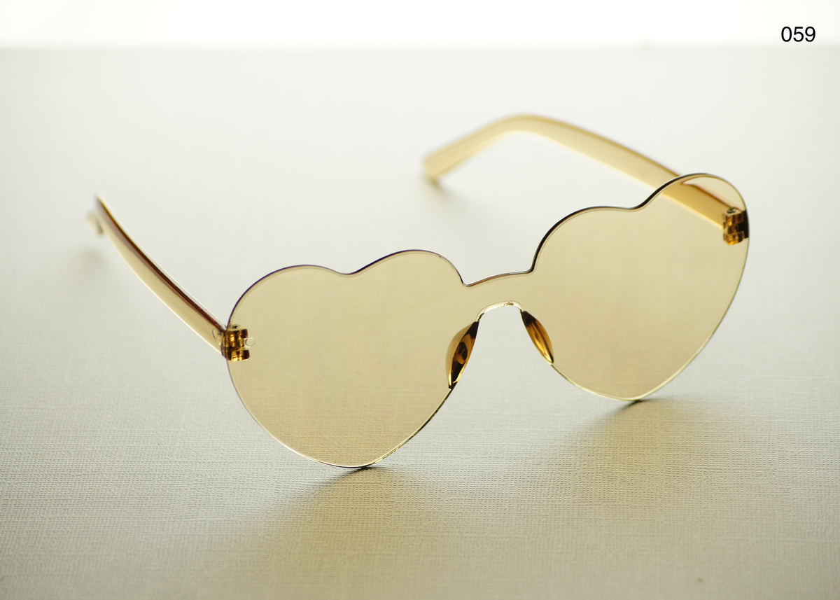 HEART SHAPE GLASSES (MULTIPLE COLOURS)