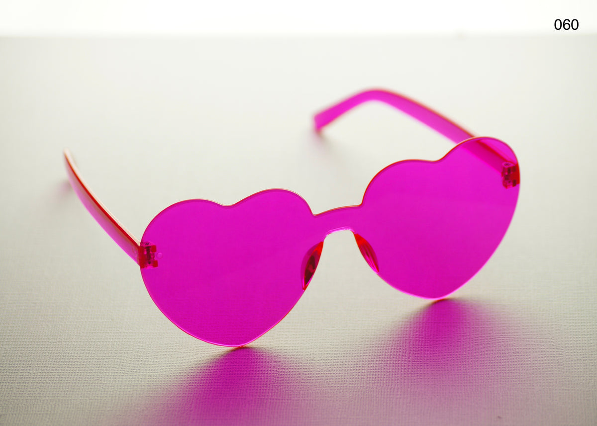 HEART SHAPE GLASSES (MULTIPLE COLOURS)