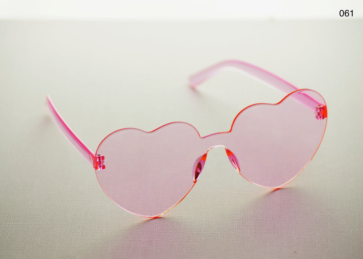 HEART SHAPE GLASSES (MULTIPLE COLOURS)
