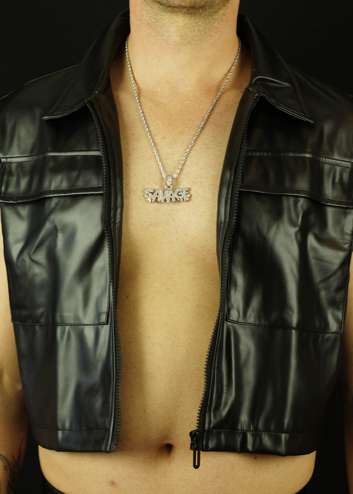 BLING SAVAGE NECKLACE (SILVER)