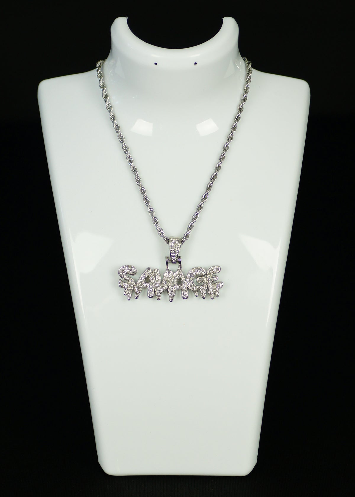 BLING SAVAGE NECKLACE (SILVER)